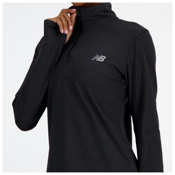 New Balance - Women's Sport Essentials Space Dye Quarter Zip - Loopshirt