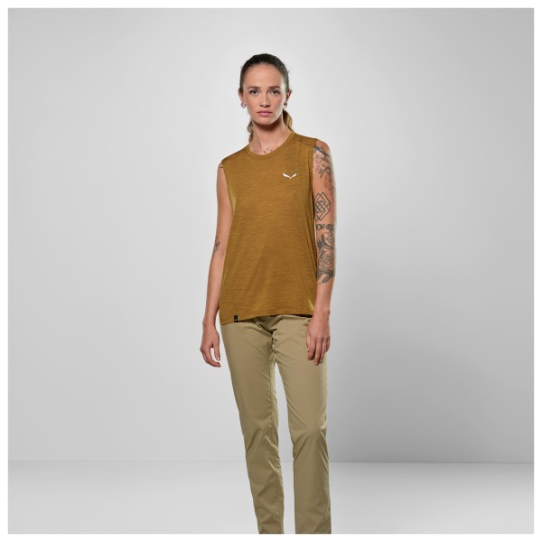 Salewa - Women's Eagle Minilogo Alpine Merino Tank Top - Merinovillapaita