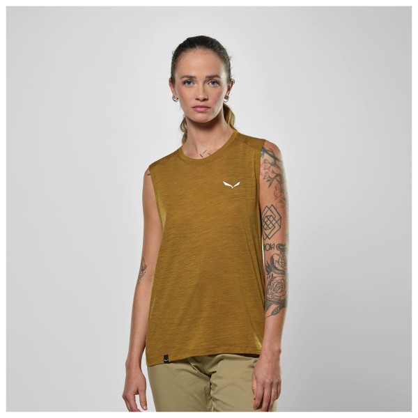 Salewa - Women's Eagle Minilogo Alpine Merino Tank Top - Merinovillapaita