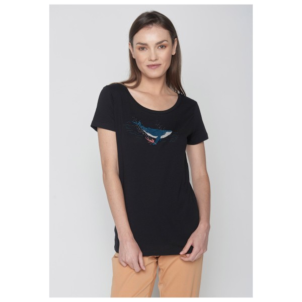 GreenBomb - Women's Animal Whale Dive Loves - T-Shirts - Camiseta de manga corta