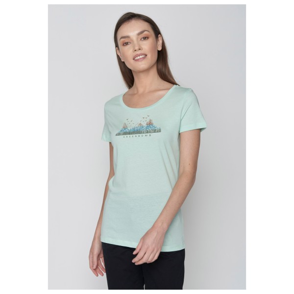 GreenBomb - Women's Nature Mountain Colours Loves - T-Shirts - Camiseta de manga corta