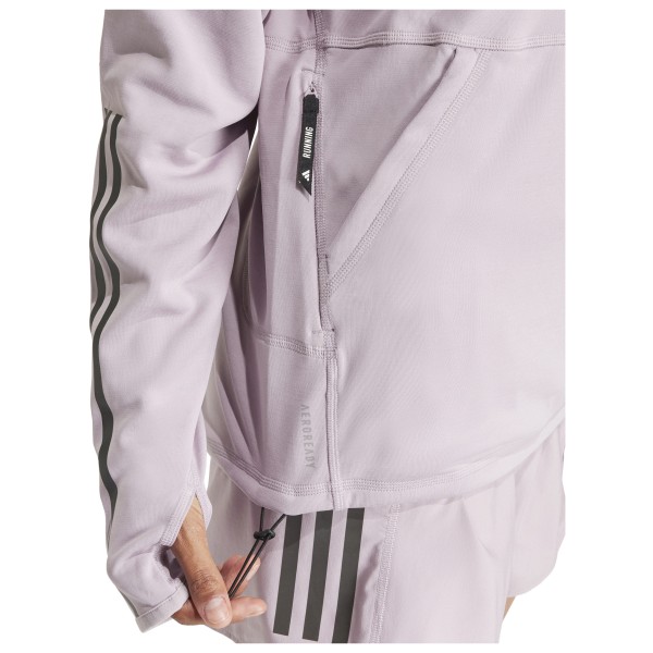adidas - Women's Own The Run 3-Stripes Hoodie - Loopshirt