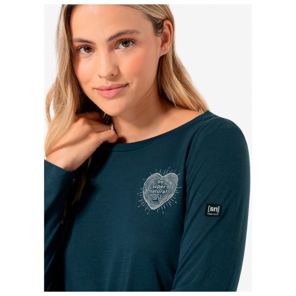 super.natural - Women's Little Heartwood L/S - Maglia a manica lunga