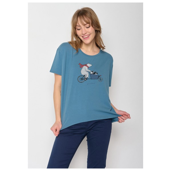 GreenBomb - Women's Bike Cargo Bear Feel T-Shirt Cotton - Camiseta de manga corta
