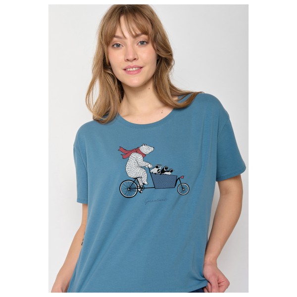 GreenBomb - Women's Bike Cargo Bear Feel T-Shirt Cotton - Camiseta de manga corta