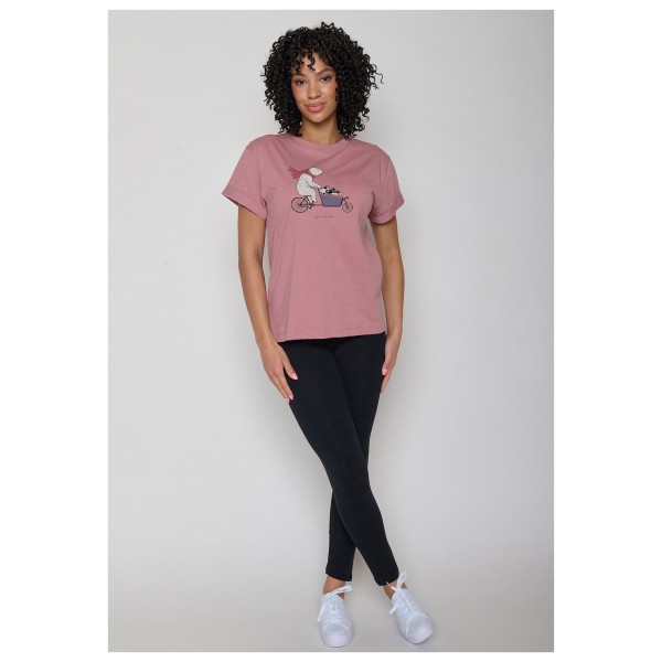 GreenBomb - Women's Bike Cargo Bear Stop T-Shirt Cotton - Camiseta de manga corta