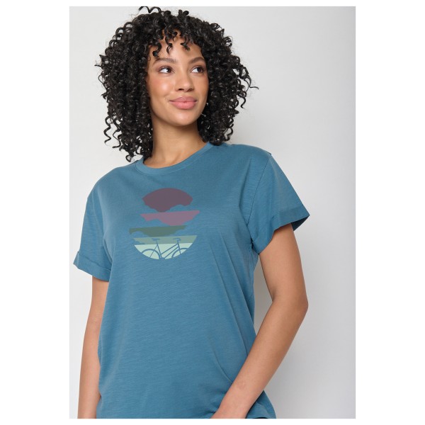 GreenBomb - Women's Bike Cloud Stop T-Shirt Cotton - Camiseta de manga corta