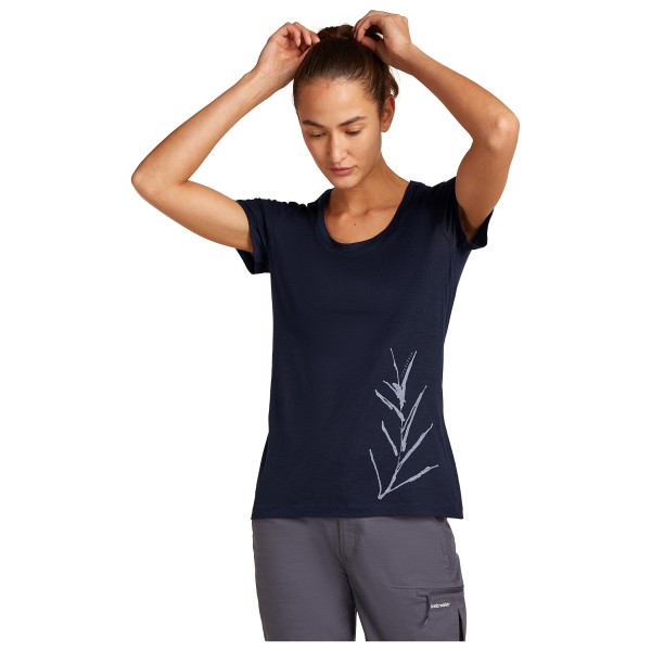 Icebreaker - Women's Merino150 TechLite S/S Scoop Tee Panax - Camiseta de merino