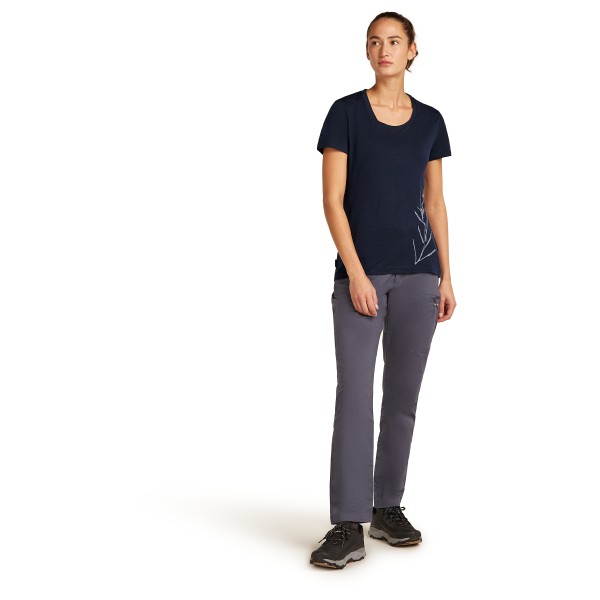 Icebreaker - Women's Merino150 TechLite S/S Scoop Tee Panax - Camiseta de merino