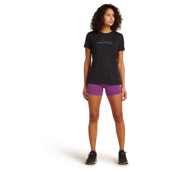 Icebreaker - Women's Merino150 TechLite S/S Sparkling Stars - Camiseta de merino