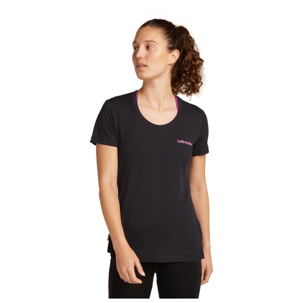Icebreaker - Women's Merino150 TecLite S/S Scoop IB Wordmark - Camiseta de merino