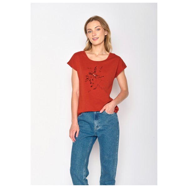 GreenBomb - Women's Animal Bird Branch Cool T-Shirt - Camiseta de manga corta