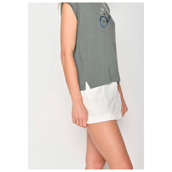 GreenBomb - Women's Bike Seagulls Timid Top - Camiseta de manga corta