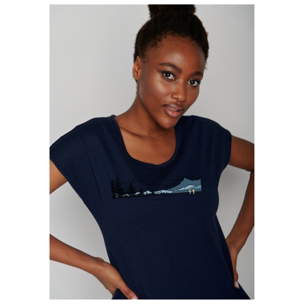 GreenBomb - Women's Nature Hike Mountains Cool T-Shirt - Camiseta de manga corta