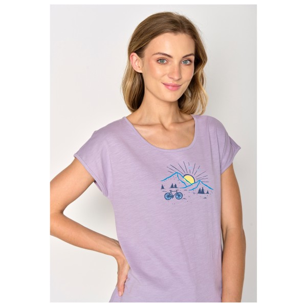 GreenBomb - Women's Nature Sunset Ride Cool T-Shirt - Camiseta de manga corta