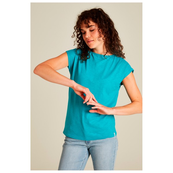 Tranquillo - Women's Loose-Fit Shirt with Detailing - T-shirt