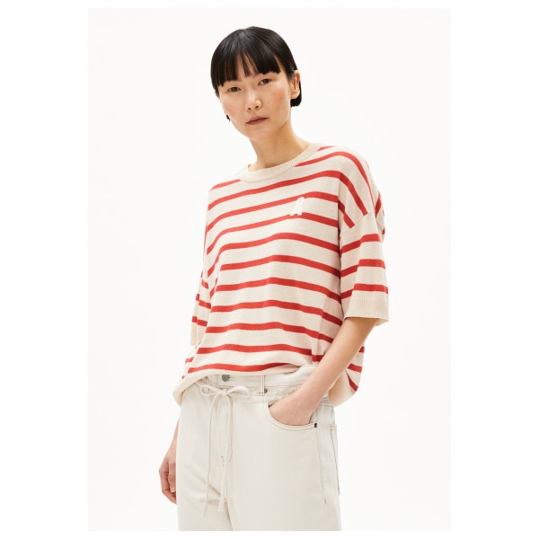 ARMEDANGELS - Women's Lizaa Lino Stripes - Camiseta de manga corta
