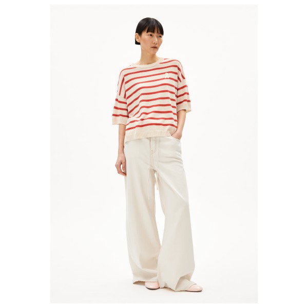 ARMEDANGELS - Women's Lizaa Lino Stripes - Camiseta de manga corta