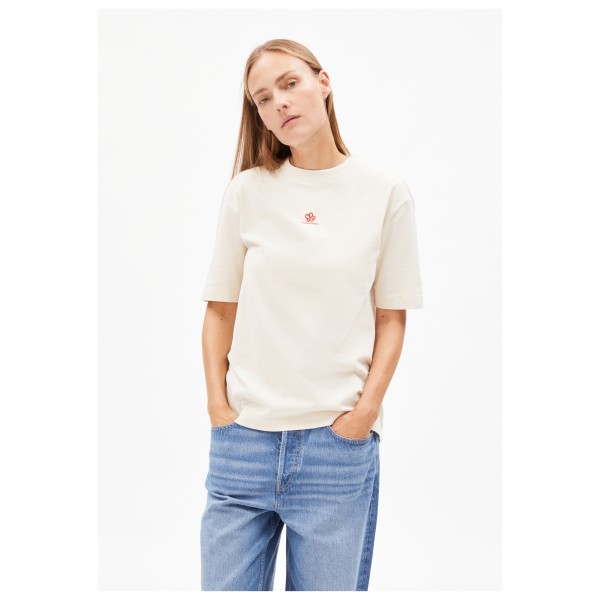 ARMEDANGELS - Women's Tarjaa Back Flowaa - Camiseta de manga corta