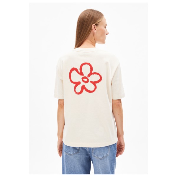 ARMEDANGELS - Women's Tarjaa Back Flowaa - Camiseta de manga corta
