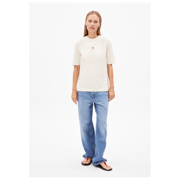 ARMEDANGELS - Women's Tarjaa Back Flowaa - Camiseta de manga corta