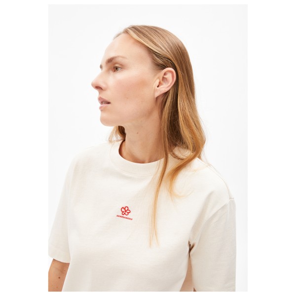 ARMEDANGELS - Women's Tarjaa Back Flowaa - Camiseta de manga corta