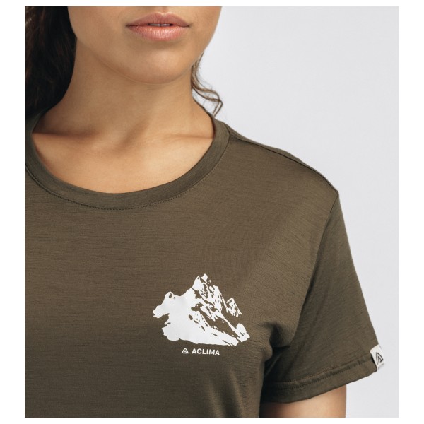Aclima - Women's LightWool 140 Classic Tee Mountain - Camiseta de merino