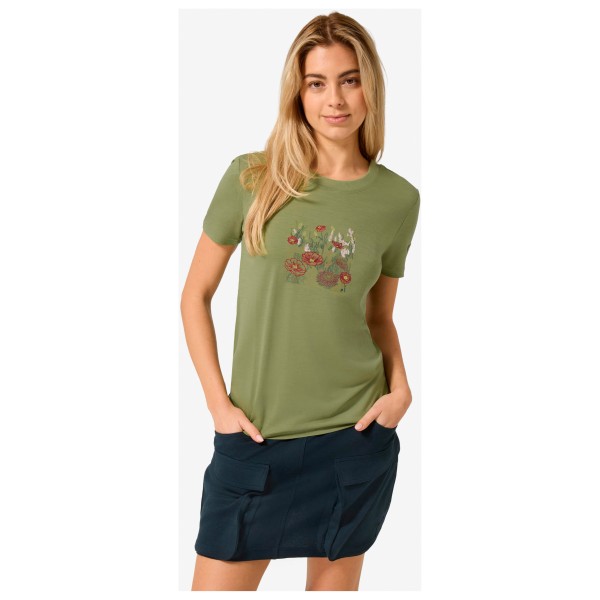 super.natural - Women's Flower Field Bio Jersey Tee - Merinotröja