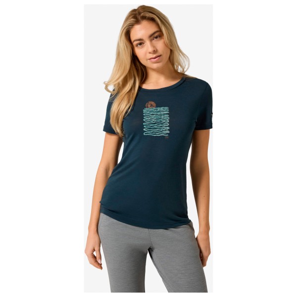 super.natural - Women's Sea Line Tee - Merinotröja