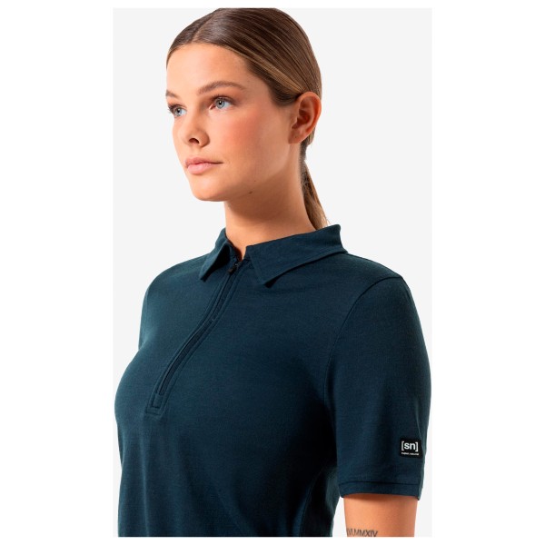 super.natural - Women's Zip Polo - Merinotröja