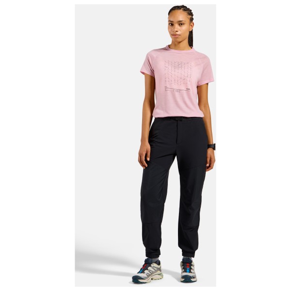 Odlo - Women's Merino Tencel Hyper Map Crew Neck S/S - Merinoshirt