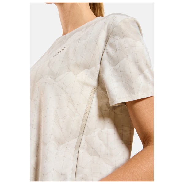 Odlo - Women's Zeroweight Chill-Tec Print Crew Neck S/S - Løbeshirt
