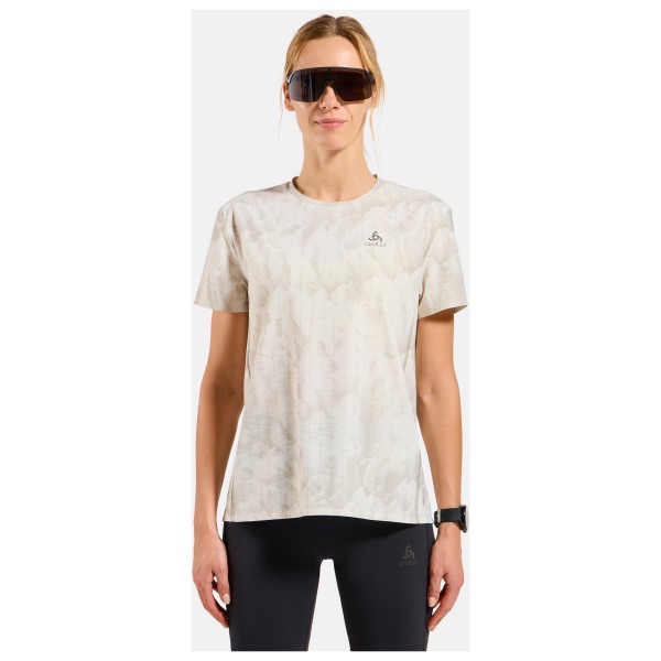 Odlo - Women's Zeroweight Chill-Tec Print Crew Neck S/S - Løbeshirt