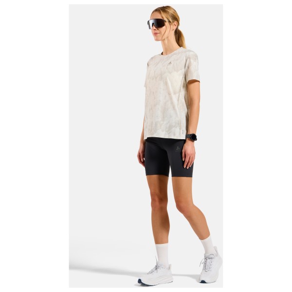 Odlo - Women's Zeroweight Chill-Tec Print Crew Neck S/S - Løbeshirt