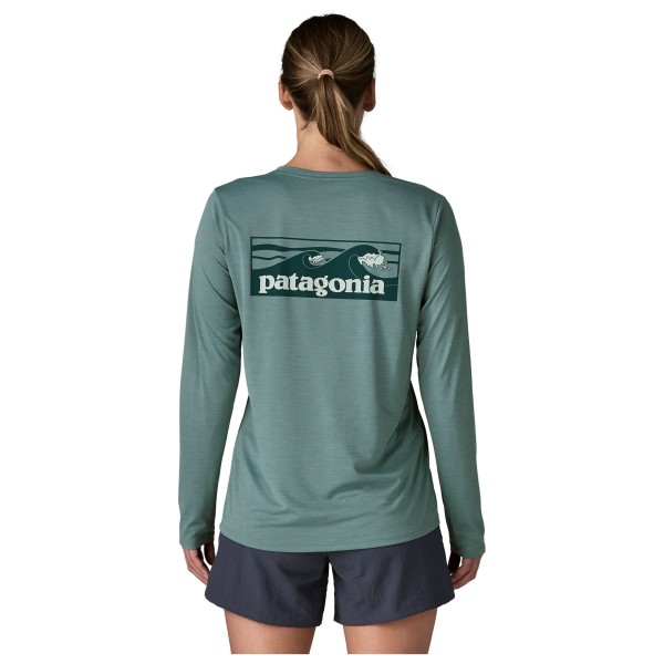 Patagonia - Women's L/S Cap Cool Daily Shirt Boardshort Logo - Camiseta funcional