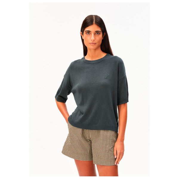 ARMEDANGELS - Women's S Sl Linen Blend Knit Sweater - Camiseta de manga corta