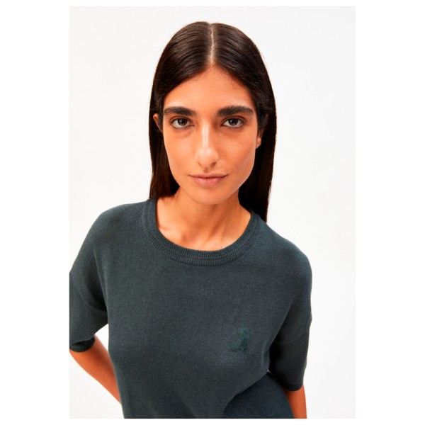 ARMEDANGELS - Women's S Sl Linen Blend Knit Sweater - Camiseta de manga corta