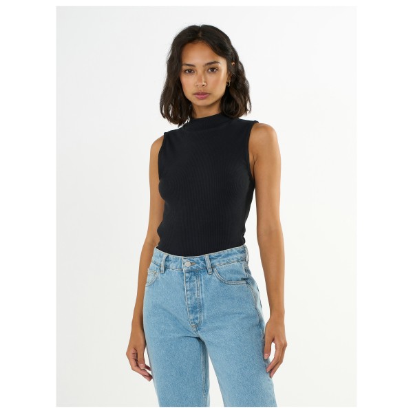 KnowledgeCotton Apparel - Women's High Neck Rib Top - Toppi