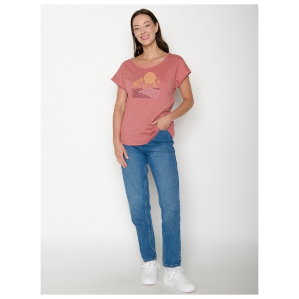 GreenBomb - Women's Mountain Scenery Cool - Camiseta de manga corta