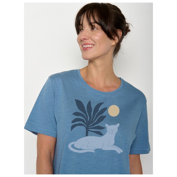 GreenBomb - Women's Panther Leaves Nova T-Shirt - Camiseta de manga corta