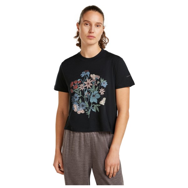 Icebreaker - Women's Merino 150 Tech Lite S/S Crop NZ Flora - Merino shirt
