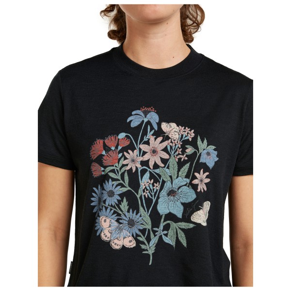 Icebreaker - Women's Merino 150 Tech Lite S/S Crop NZ Flora - Merino shirt