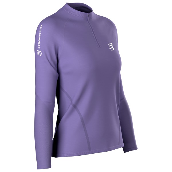 Compressport - Women's Merino Half-Zip L/S Tshirt - Løbeshirt