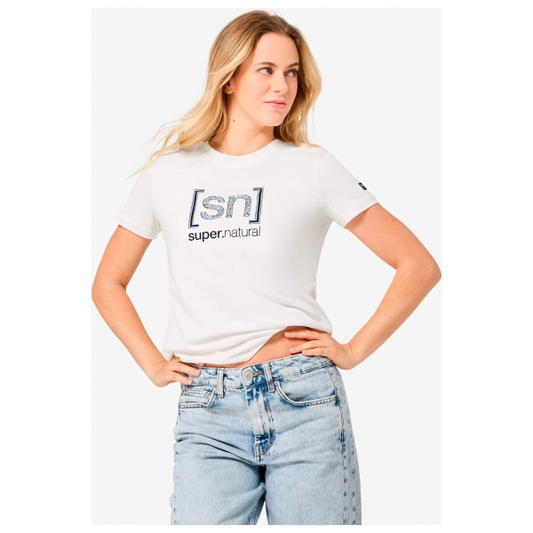 super.natural - Women's Logo SN Bandana Bio Cotton Tee - Camiseta de merino