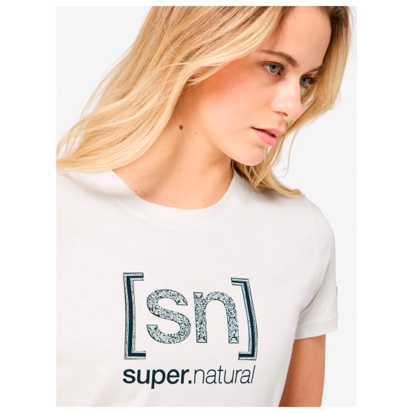 super.natural - Women's Logo SN Bandana Bio Cotton Tee - Merinoshirt