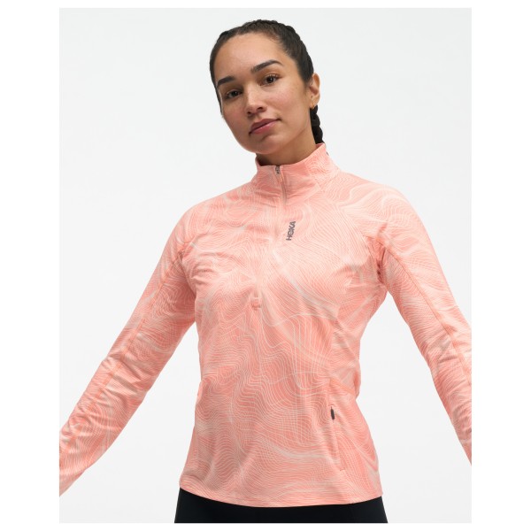 HOKA - Women's Skyform Half Zip CLF Prt - Løbeshirt