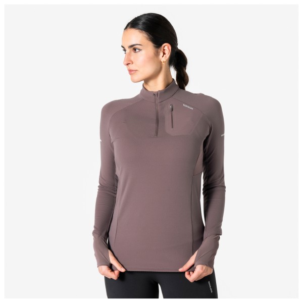 KIPRUN - Women's Run 900 1/2 Zip Warm Longsleeve Tshirt - Camiseta de manga larga