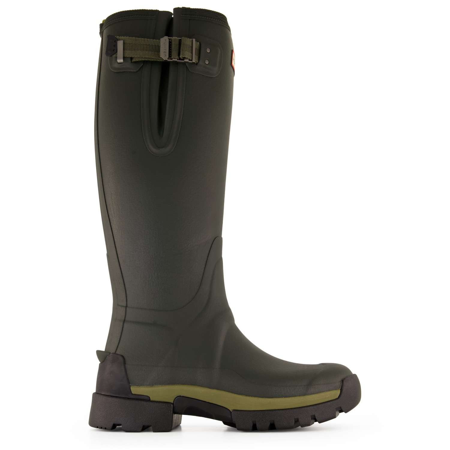 Hunter Boots Women's Balmoral Tall Side Adjustable Neo Rubberlaarzen groen