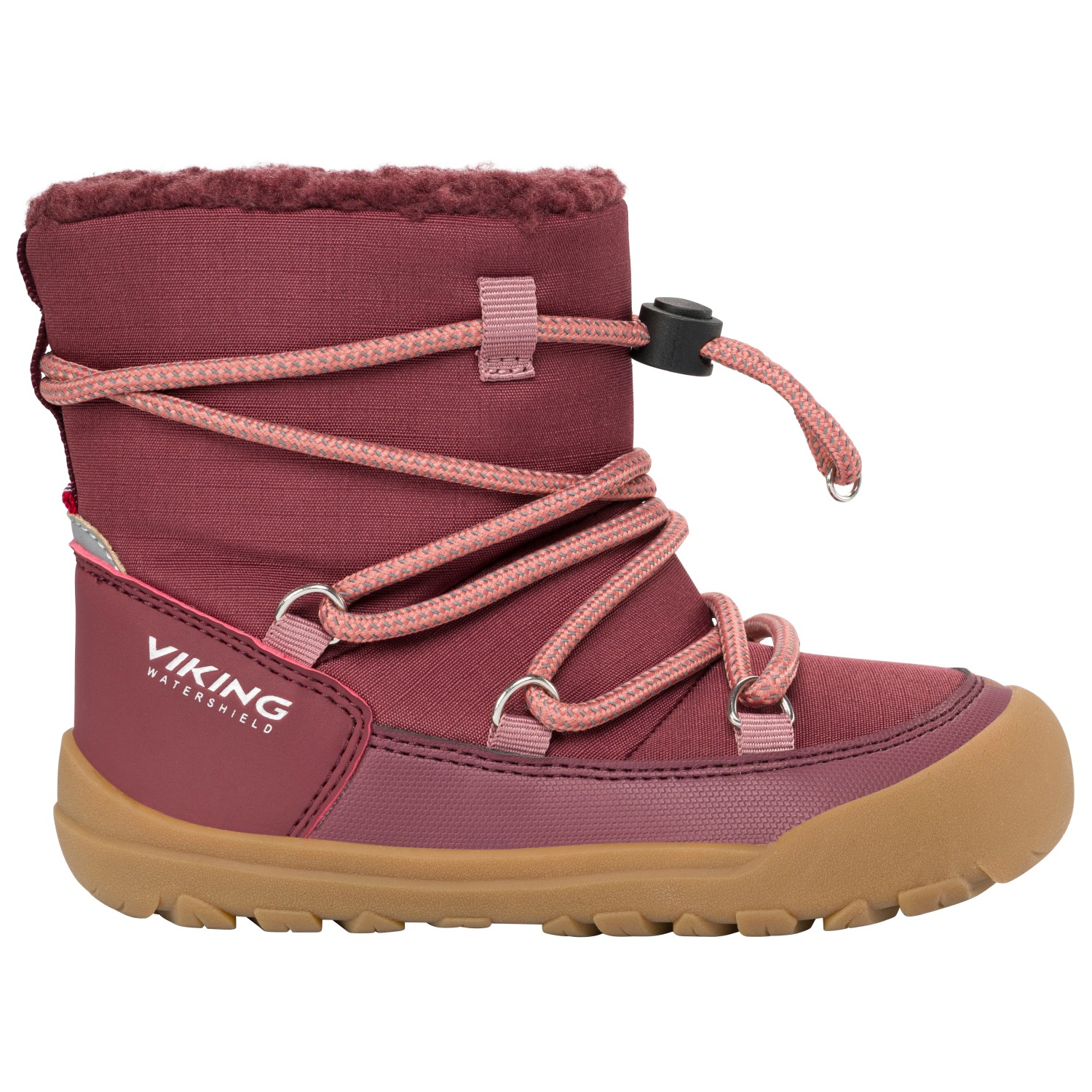 Viking Kid's Birch Barefoot Warm WP Pull-On Winterschoenen rood