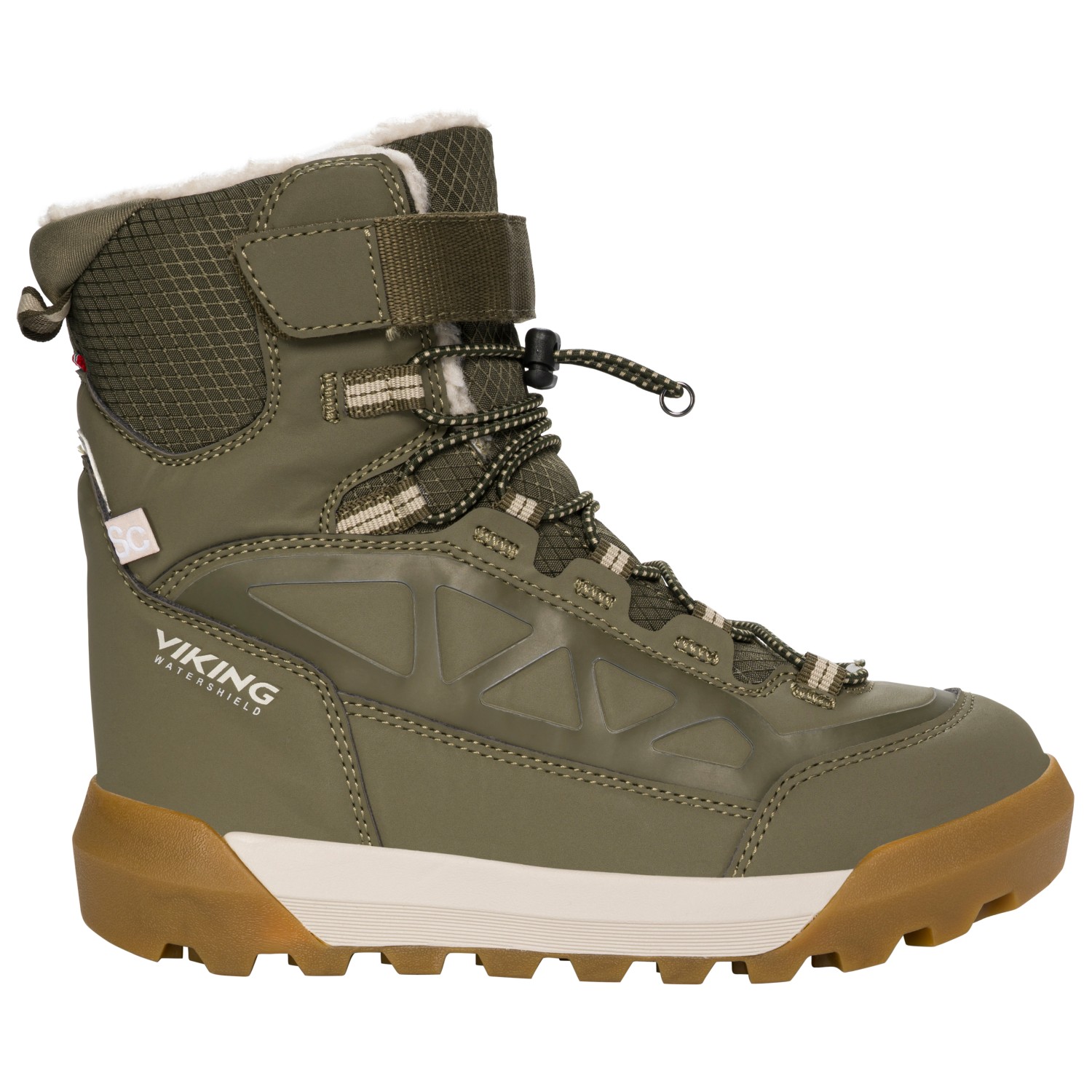 Viking Kid's Constrictor Warm SC WP 1V SL Winterschoenen olijfgroen